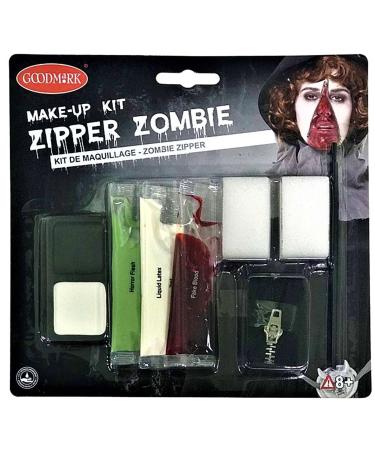 Generique - Make-up Set Zipper Halloween for Adults - Colorful