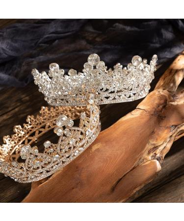 Forsylvanas Gold Queen Crown for Women - Perfect for Wedding, Birthday, Halloween & Costume Parties - Buy Online on GoSupps.com