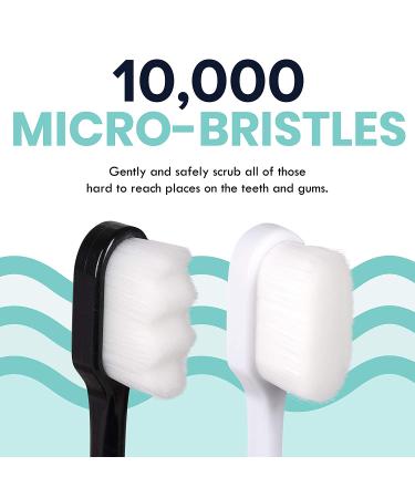 Ultra Soft Nano Toothbrush for Sensitive Gums - 4 Pack Multicolor - Adults - Buy Online on GoSupps.com