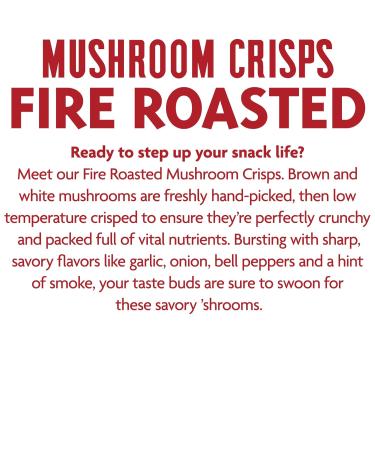 Rhythm Superfoods Mushroom Crisps Fire Roasted 2.0 Oz (Pack of 4) - Vegan/Gluten-Free Superfood Snacks - Buy Online on GoSupps.com