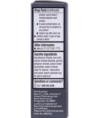 LUMIFY Redness Reliever Eye Drops 0.08oz (2.5mL) - Fast-Acting Solution for Eye Redness - Buy Online on GoSupps.com