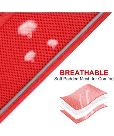 Joyal Reflective Soft Padded Dog Harness - Air-Mesh Breathable for Medium to XL Dogs Red (55-61cm) - Buy Online on GoSupps.com