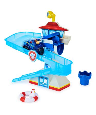 PAW PATROL Adventure Bay Bath Playset with Light-up Chase Vehicle Bath Toy for Kids Aged 3 and up Single