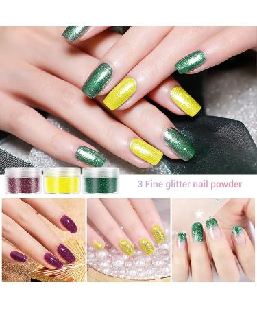 Cooserry Acrylic Powder and Monomer Liquid - Professional Nail Kit with Diamond Powder and Brush | Nail Art Starter Set - Buy Online on GoSupps.com