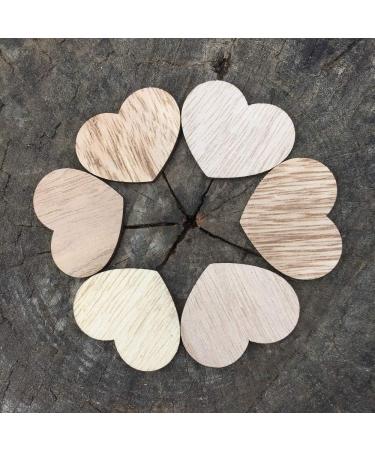 Y&K Homish Wooden Hearts Guest Book - Pack of 50 Blank Wood Signs for DIY Party Decor (Brown) - Buy Online on GoSupps.com