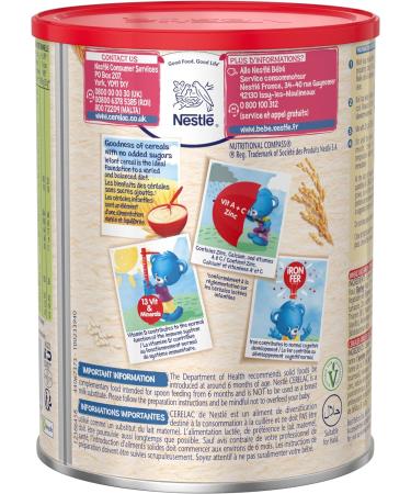 SMA Nestle Cerelac 5 Cereals With Milk 7 Months+ 400g - Pack of 1 - Buy Online on GoSupps.com