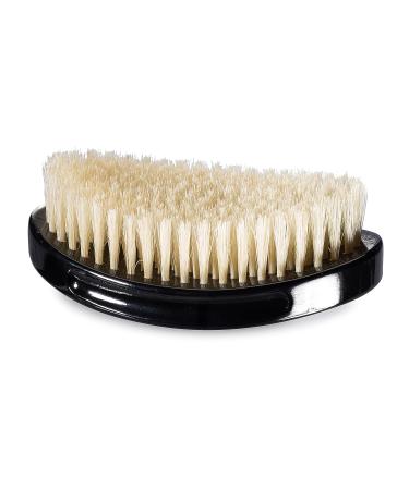 Torino Pro 660 Wave Brush by Brush King - Soft Curve 360 Waves Palm Brush - True Texture Soft - Frizz Laying Down - Black, 1 Count - Buy Online on GoSupps.com