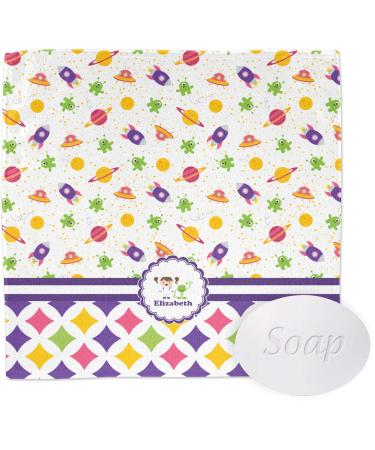 YouCustomizeIt Personalized Girl's Space & Geometric Print Washcloth