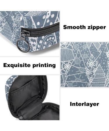 Christmas Tree Sanitary Napkin Storage Bag Menstrual Pad Bag Portable Menstrual Period Sanitary Pouch Zipper Tampons Collect Bags for Teen Girls Women Ladies Color 3 - Buy Online on GoSupps.com