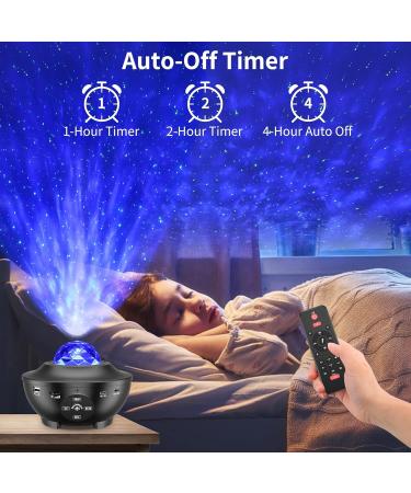 Galaxy Star Projector with Remote Control, Bluetooth Speaker & Timer | 10 Colors LED Light for Baby Room Decor & Gifts - Black - Buy Online on GoSupps.com