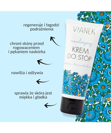 Vianek Moisturizing Foot Cream - Hydrating Relief for Dry Feet | International Shipping Available - Buy Online on GoSupps.com