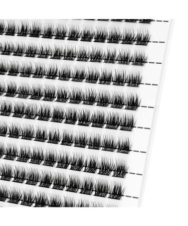 D-10mm 10mm Lash Clusters | 225 Clusters 0.07mm Individual Lashes for Voluminous, Lightweight & Wispy Extensions | Reusable Home DIY False Lashes - Buy Online on GoSupps.com