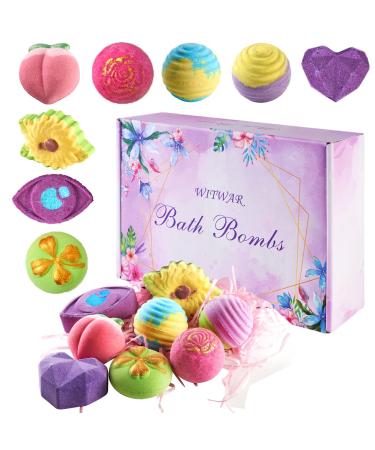 Bath Bombs Gift Set for Women- Mothers Day Gifts Gifts for Women  Natural Organic Bath Bomb - 8 BathBombs Handmade Moisturize Fizzy Bubble Bath Balls for Birthday Gifts Multicolor-1