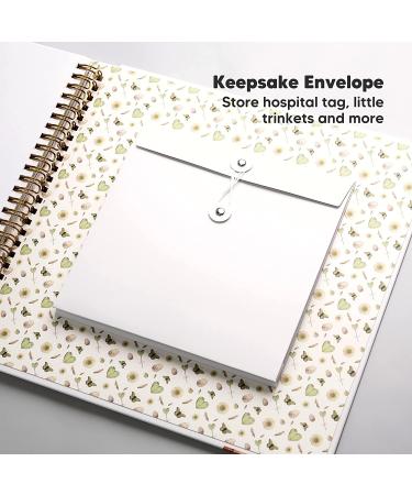 Baby Memory Book Journal - 90 Pages Hardcover First Year Keepsake Milestone Baby Book - Wonderland Theme for Boys and Girls - Baby Scrapbook and Album - Buy Online on GoSupps.com