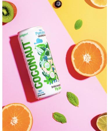 COCONAUT Pure Young Coconut Water Coconut water from 100 Young Coconuts Refreshing Lowcalorie Vegan Healthy and Isotonic in different types can of 12 x 320 ml - Buy Online on GoSupps.com
