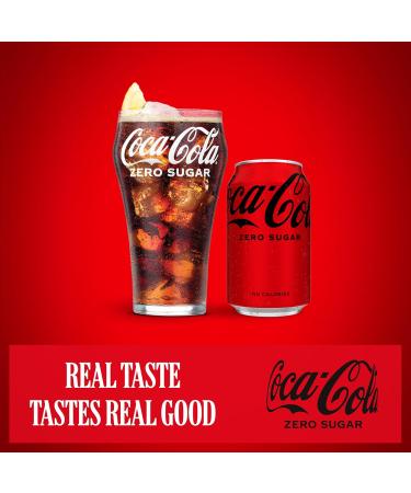  Coca-Cola Zero Coca-Cola Zero Sugar - Sugar-free calorie-free cola soda - Pack of 24 x 330ml cans - Buy Online on GoSupps.com