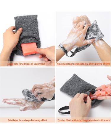 3 Pack Soap Saver Bags and Pads Set - Exfoliating Soap Pouch and Body Scrubber for Men and Women - Bath and Shower Sponge - Large Bar Soap Holder - Buy Online on GoSupps.com
