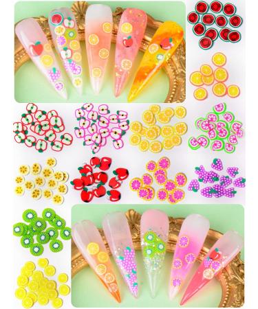 Spearlcable Nail Art Kit - 48 Sheets Nail Stickers, Rhinestones, 3D Glitter, Fruit Slices, Sequins for Acrylic Nails - Buy Online on GoSupps.com