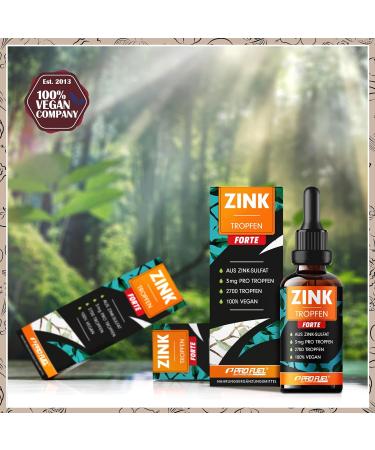 Zinc Drop Forte 2x100ml - 5400 Drops 3mg Ionic Zinc per Drop High Bioavailability Vegan Alcohol-Free 670 Applications - Shop Now! - Buy Online on GoSupps.com