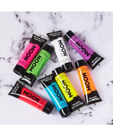 Moon Glow Blacklight Neon UV Hair Gel 0.67oz White - Temporary Wash Out Hair Color - Buy Online on GoSupps.com