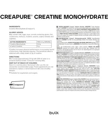 Bulk Creapure Creatine Monohydrate Powder Mixed Berry 500 g 100 Servings L'Emballage Peut Varier - Buy Online on GoSupps.com