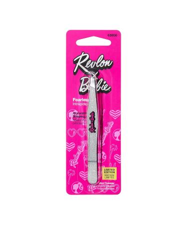 Revlon x Barbie Slant Tip Tweezer - Stainless Steel Hair Removal Tool - Buy Online on GoSupps.com