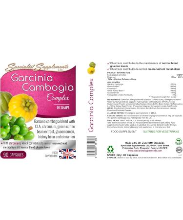 Specialist Supplements Garcinia Cambogia Complex - 90 Capsules | Weight Loss Support - Buy Online on GoSupps.com