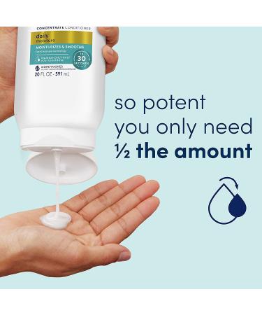 Dove Ultra Daily Moisture Concentrate Conditioner 20 oz - Fast-Detangle, Hydrates Dry Hair, 2X More Washes - Buy Online on GoSupps.com