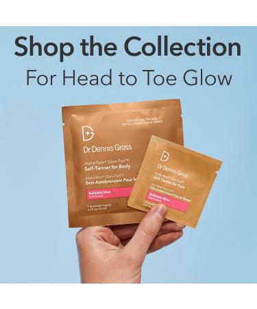 Dr. Dennis Gross Glow Pad Self-Tanner for Body Exfoliating & Anti-Aging Towelette with AHAs & BHAs, Buildable Natural Glow, Hydrating & Streak-Free Application, 8 Towelettes - Buy Online on GoSupps.com