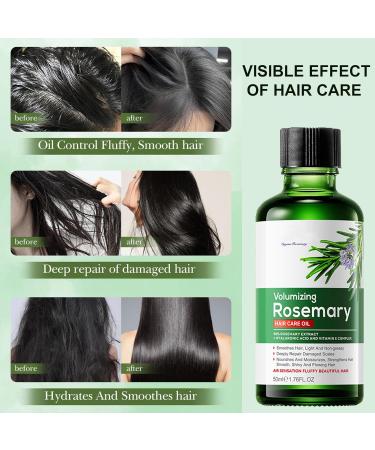Rosemary Hair Care Oil Rosemary Oil for Hair Growth Nourishing Hair Care Essential Oil Strength Smooth Repairing Dryness and Damage Hair Care Oil for Hair Loss Women Men - 50ml - Buy Online on GoSupps.com