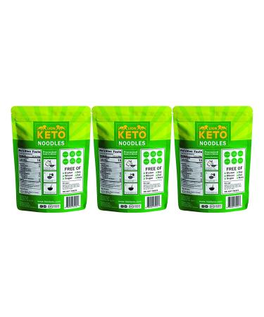 Lion Keto Penne 3 Pack - Organic Kosher Vegan-Friendly Carb-Free Noodles - No Sugar, No Fat - Gluten Free Pasta Diet Food (42oz) - Buy Online on GoSupps.com