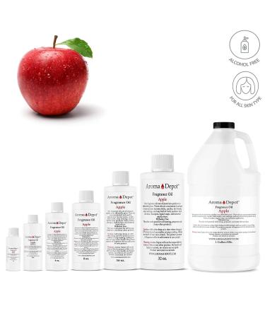 Aroma Depot Apple Perfume/Body Oil - Premium Quality Uncut Fragrance Oil - Floral Scent - 4 Ounce (120ml) - Buy Online on GoSupps.com