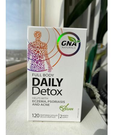 GNA Naturals - Full Body Detox Cleanse for Men and Women 120 Veggie Caps - Helps with Eczema Relief Psoriasis and Acne Breakout Skin Health - Buy Online on GoSupps.com