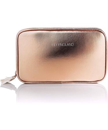 Rose Gold Make-Up Bag for Women | Noble Small Cosmetic Bag - Perfect Gift by Lily England - Buy Online on GoSupps.com