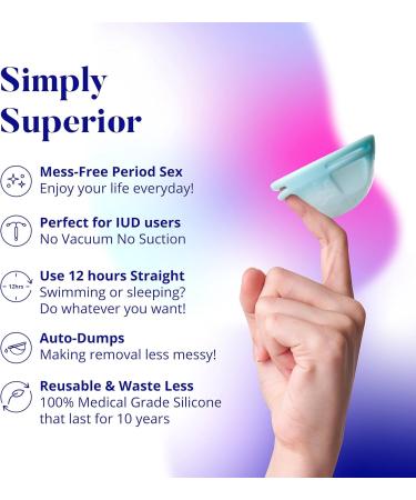 Reusable Silicone Menstrual Disc - Comfortable Easy to Use & Clean | International Shipping Available - Buy Online on GoSupps.com