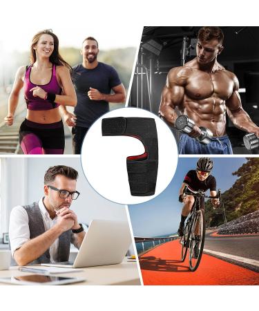Adjustable Hip Support Neoprene Brace | Groin Wrap for Pulled Muscles | Thigh Compression Sleeve with Hip Strap | Sciatica Support for Men & Women | Non-Slip Design - Buy Online on GoSupps.com