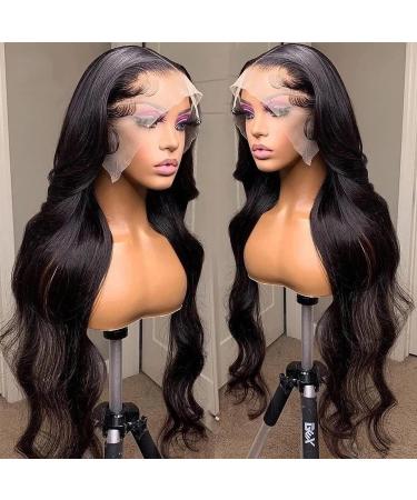 Geeta 26 Inch Brazilian HD Lace Front Human Hair Wigs - 180% Density Body Wave Wigs for Black Women - Natural Color - Pack of 1 - Buy Online on GoSupps.com