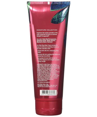 Buy Bath & Body Works Midnight Pomegranate Ultra Shea Body Cream 8 oz - Nourishing Body Moisturizer for Soft Hydrated Skin - Fast International Shipping - Buy Online on GoSupps.com