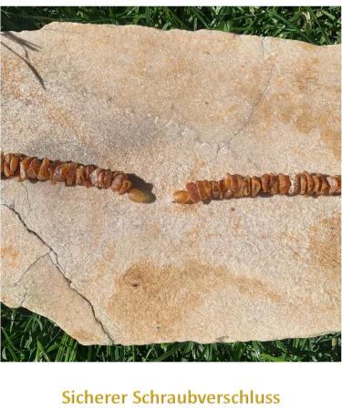 TOPAZ Amber Necklace for Dogs & Cats | Natural Tick & Flea Protection | Handmade 30 cm - Buy Online on GoSupps.com