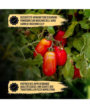 SOLANIA San Marzano Tomatoes DOP - 12x400g Canned Whole Peeled Pizza Tomatoes for Authentic Italian Cooking - Buy Online on GoSupps.com