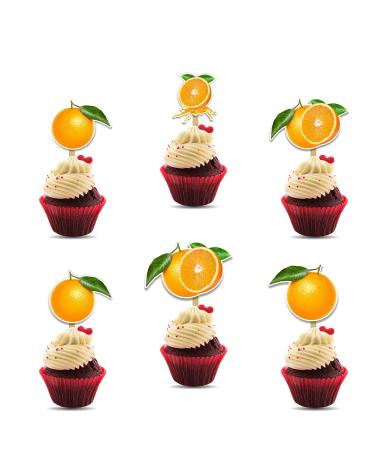 Seyal Orange Cupcake Topper