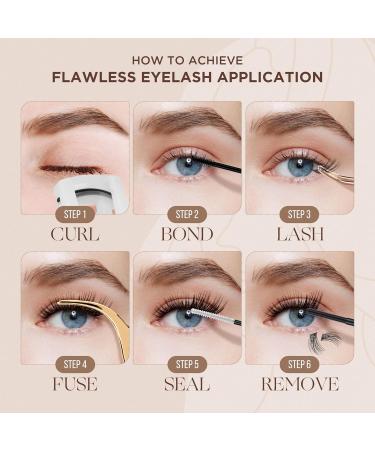Lashview DIY Eyelash Extension Kit | 144pcs Cluster Lashes Glue Remover & Applicator | Volume Extensions for Perfect Look - Buy Online on GoSupps.com