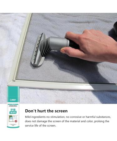 Window Screen Cleaner 425ml/14.37oz Professional Mesh Cleaner Spray Liquid - Mesh Cleaner Spray Removes Oil and Dirt Cleaning Window Cleaner Tool Klufo - Buy Online on GoSupps.com