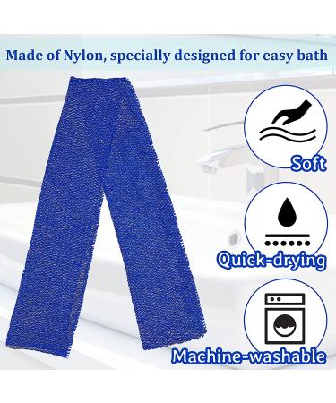 4 Pieces African Net Long Bath Net Sponge Exfoliating Shower Body Scrubber Back Scrubber Skin Smoother for Daily Use or Stocking Stuffer (Assorted Color 25.6 x 7.9 inch) Various Colors - Buy Online on GoSupps.com