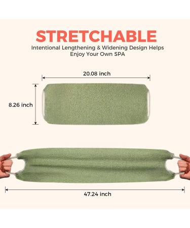 ZOMCHI 2 Pack Back Scrubber for Shower Towel - Exfoliating Body Scrubber with Handles for Deep Cleansing and Skin Massage - Men & Women - Buy Online on GoSupps.com