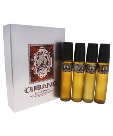 Cubano By Cubano For Men. 4 Piece Variety With Cubano Gold Silver Bronze & Copper - Each Edt Spray 2 Oz
