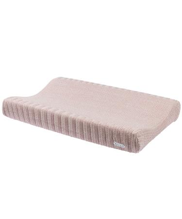 Meyco 2763083 2-Wedge Changing Mat Cover Knitted 100% Cotton Relief Mixed 45 x 70 cm Multi-Coloured pink Relief mixed