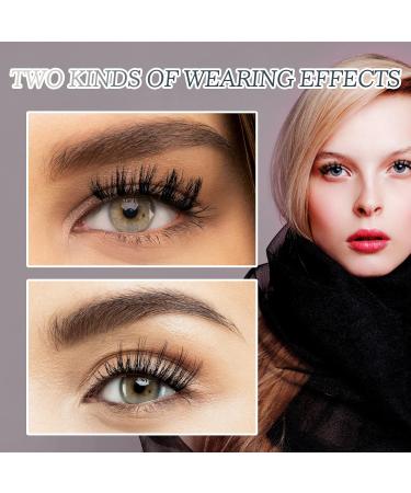 Shop Half Lashes: 14 Pairs Natural Cat Eye False Eyelashes - Handmade Soft Faux Mink & Clear Band - Buy Online on GoSupps.com