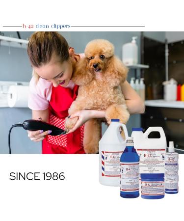 H-42 Clean Clippers Blade Cleaner with Brush - 8oz - Best Blade Maintenance for Smooth Cuts - Free International Shipping - Buy Online on GoSupps.com