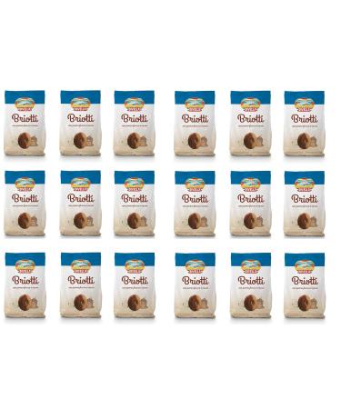 Divella Divella Briotti Fresh Cream and Cocoa Sandblasted Cookies 400 g Pack of 18